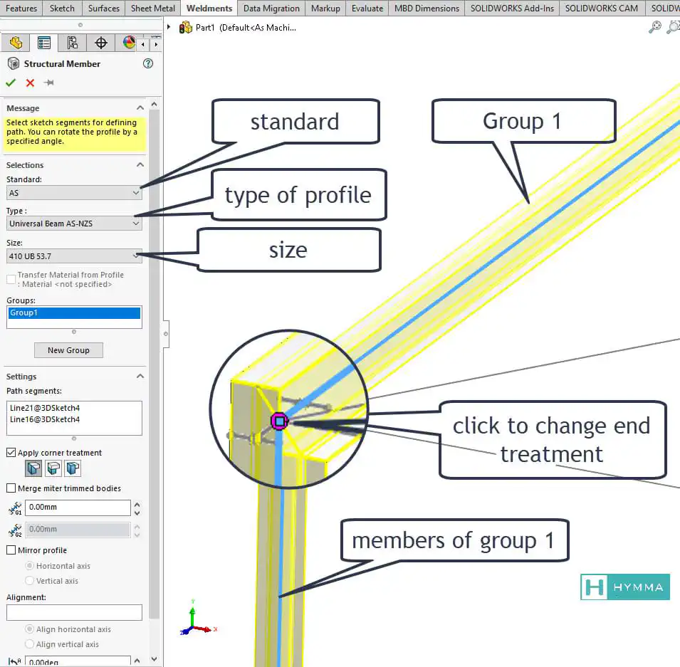 picture of weldments-solidworks-how-to-make